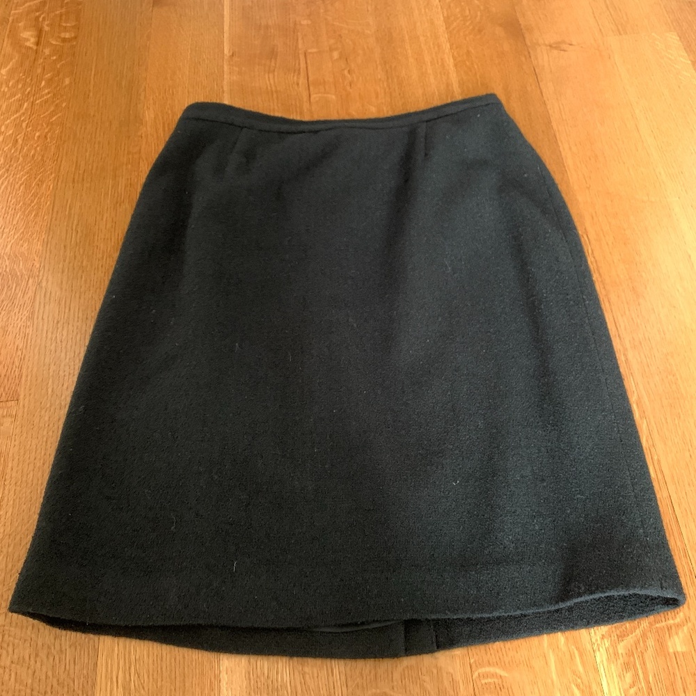 VINTAGE Talbots Black Tweed Skirt Sz 14